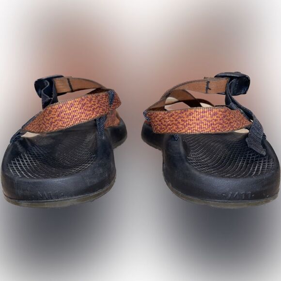 Chaco Men’s Size 11 Burgundy Orange Jacquard Z Cloud 2 Sandals Made in Colorado - Picture 4 of 6